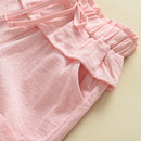 Conjunto short bordado pink