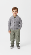 Suéter tejido de punto Gris