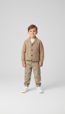 Suéter tejido de punto Kaki