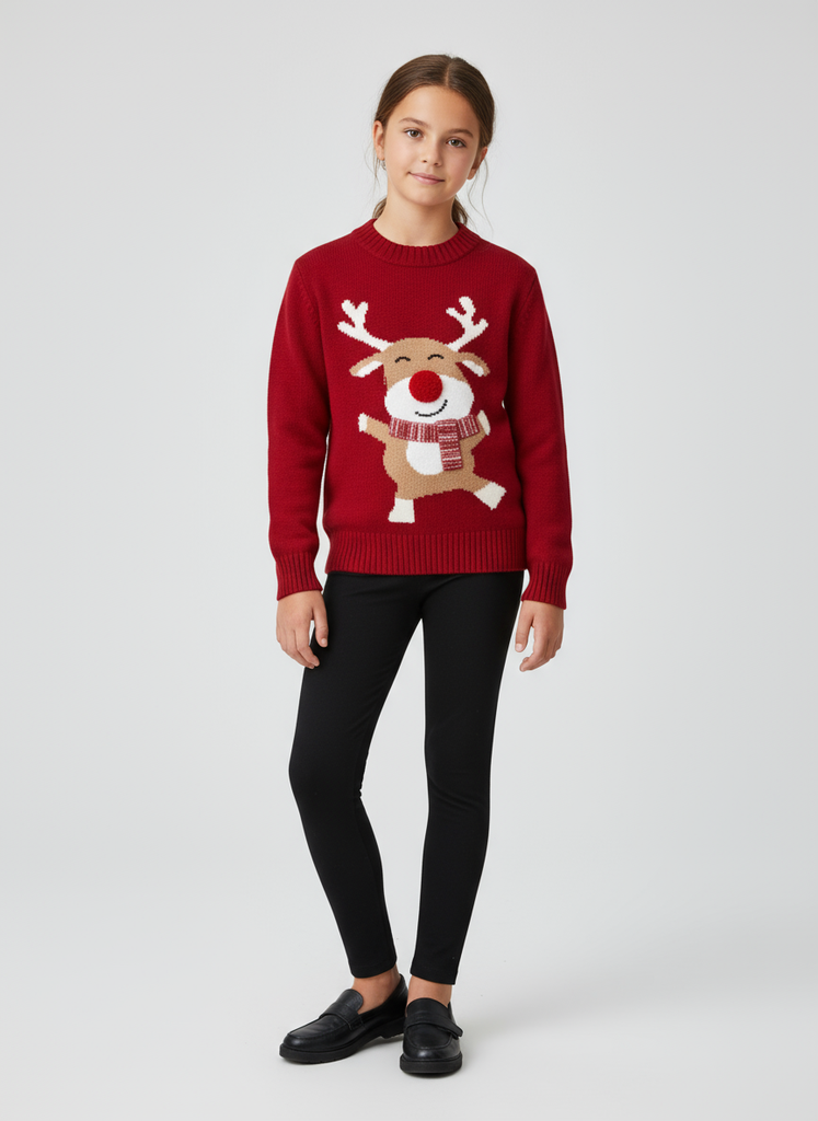Suéter navideño Reno bailador