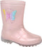 Bota de lluvia con luces Mariposa