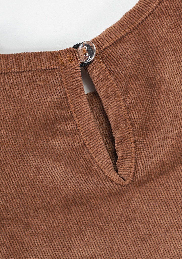 Vestido Pana Otoño Kaki