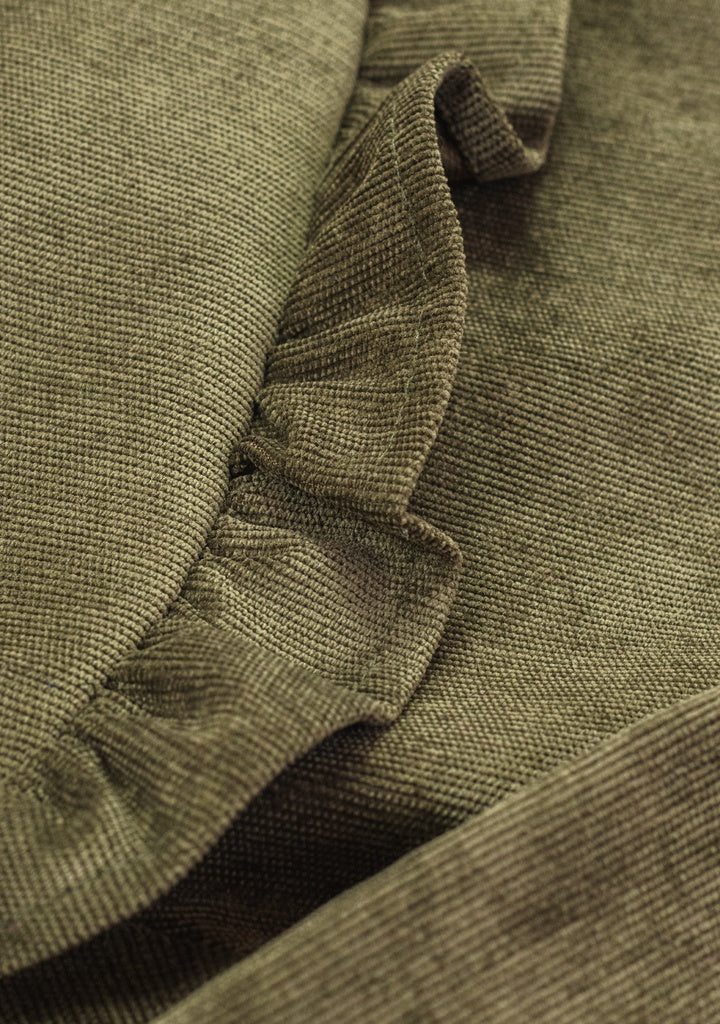 Vestido Pana Otoño Verde