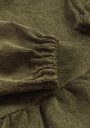 Vestido Pana Otoño Verde