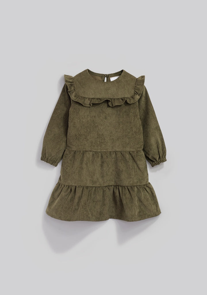 Vestido Pana Otoño Verde