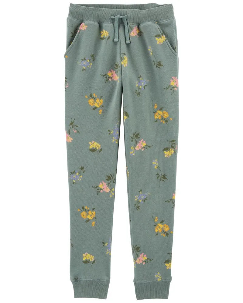 Pants Verde Flores