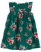 Vestido Flores Verde