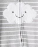 Mameluco felpa nube gris
