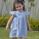 Vestido Caba-kidss baby blue