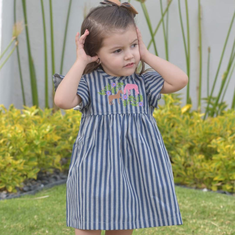 Vestido Caba-kidss rayitas