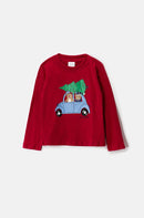 TF Playera carrito navideño