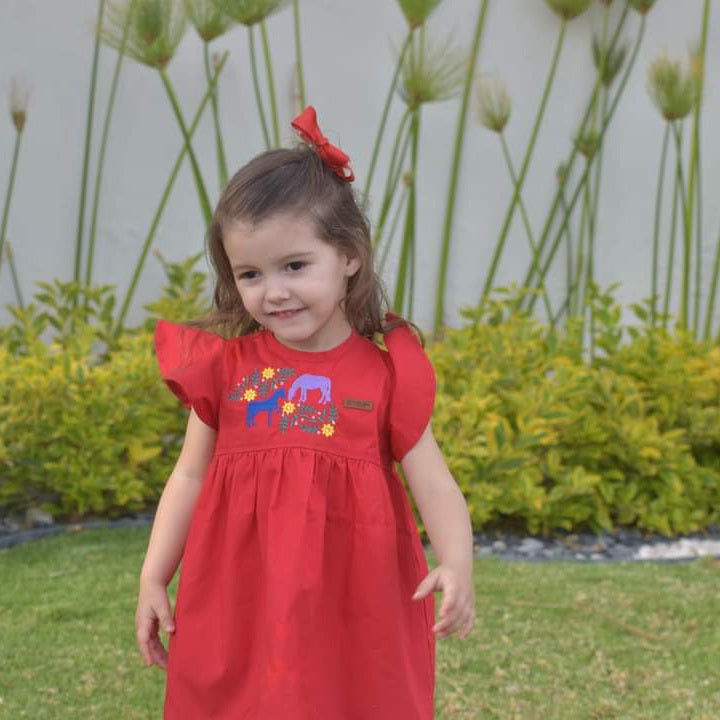 Vestido Caba-kidss rojito