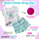 Conjunto Short Comb-Gray Star