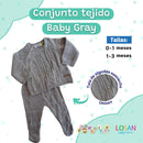 Conjunto tejido Baby Gray
