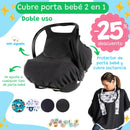 Cubre porta bebé 2 en 1