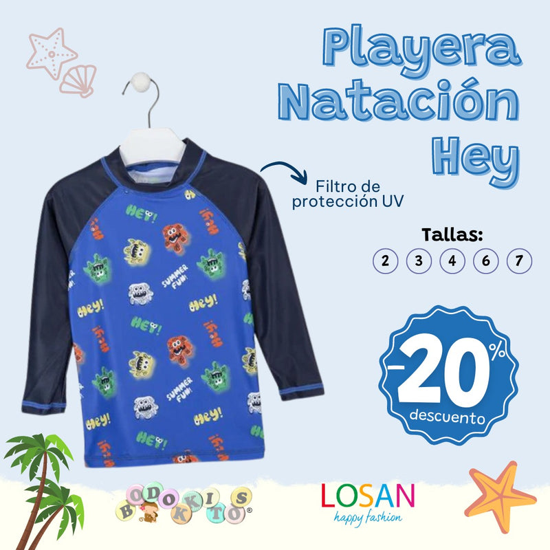 Playera Natación Hey