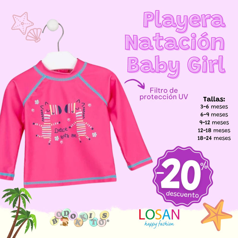 Playera Natación baby girl