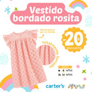 Vestido bordado rosita