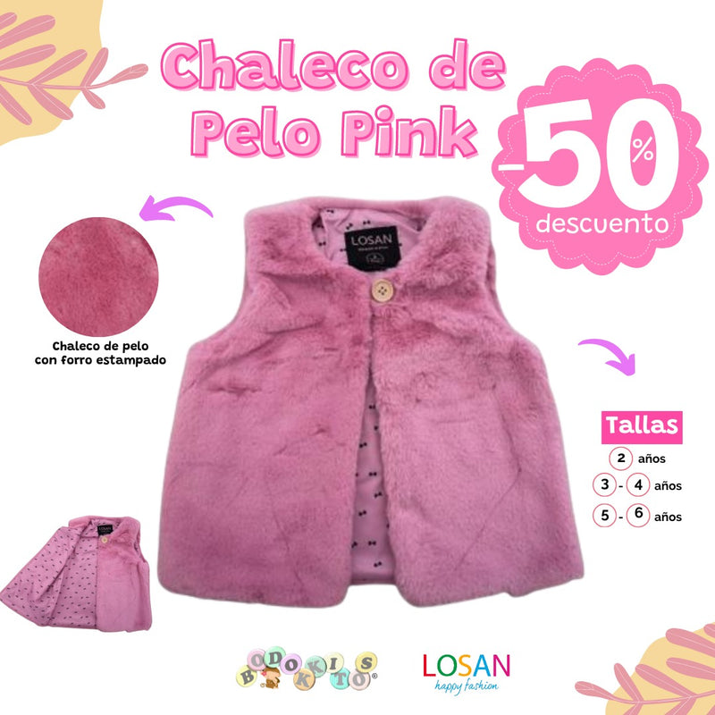 Chaleco de Pelo Pink