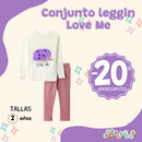 Conjunto leggin Love Me