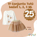 TF Conjunto Tutú ballet 1, 2, 3 ML