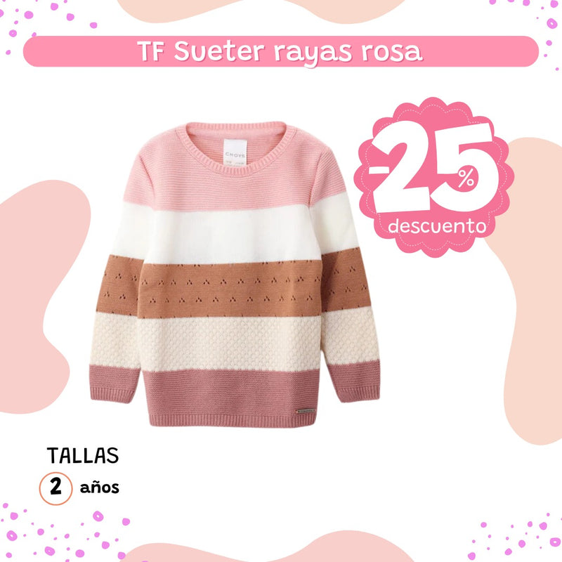 TF Sueter rayas rosa