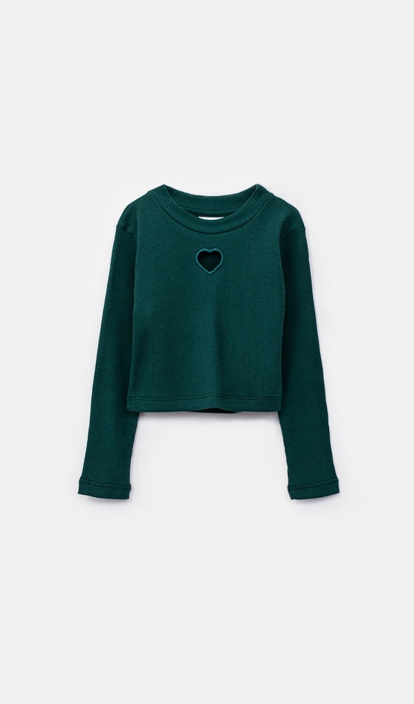 Blusa ML Corazón Verde