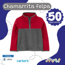 Chamarrita felpa Rojo