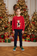 Suéter Navideño Reno bufanda