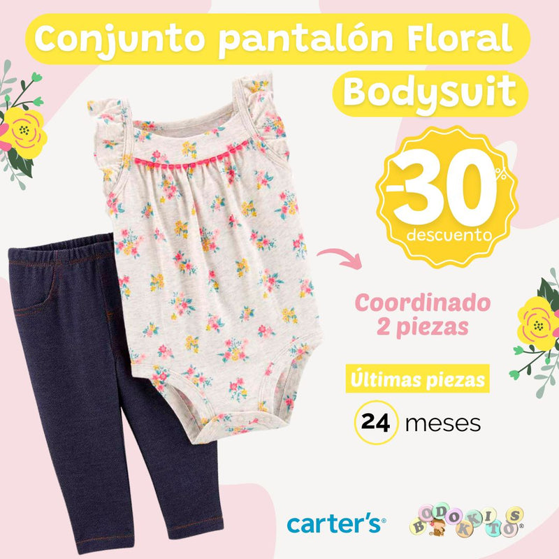 Conjunto pantalón Floral Bodysuit