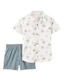 Conjunto short casual plmas