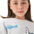 Vestido afelpado Stich gris