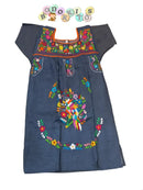 Vestido artesanal mezclilla