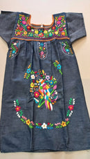 Vestido artesanal mezclilla