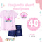 Conjunto short mariposa