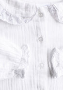 Blusa Blanca Manga Larga