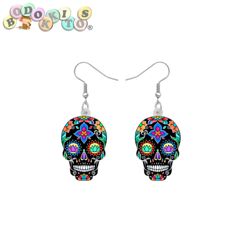 Aretes calavera