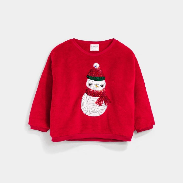 Sudadera velvet Mono de nieve