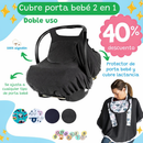 Cubre porta bebé 2 en 1