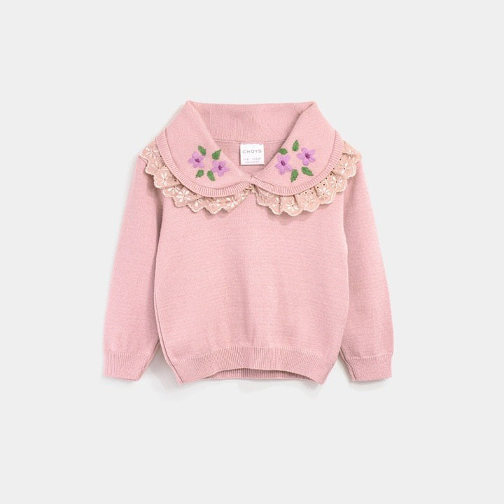 Suéter Palo de rosa con cuello