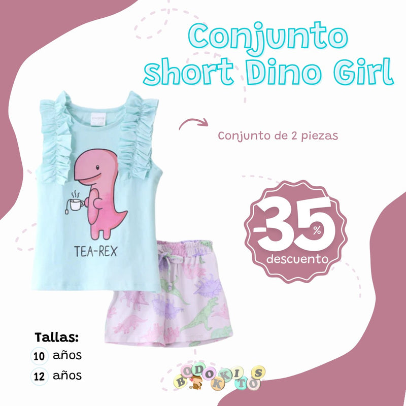 Conjunto short Dino Girl