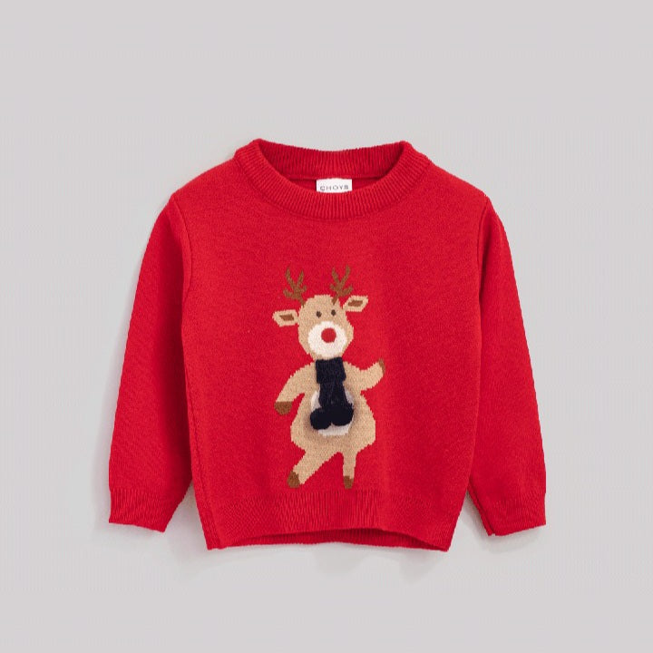 Suéter Navideño Reno bufanda