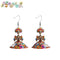 Aretes catrina acrílico
