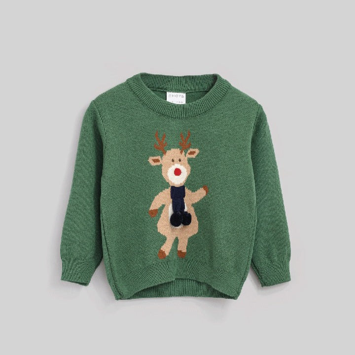 Suéter Navideño Reno bufanda