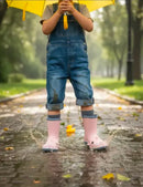 Bota de lluvia tiburón rosa