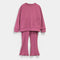Conjunto rosa tejido