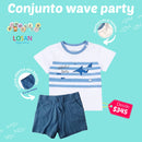 Conjunto short Wave Party