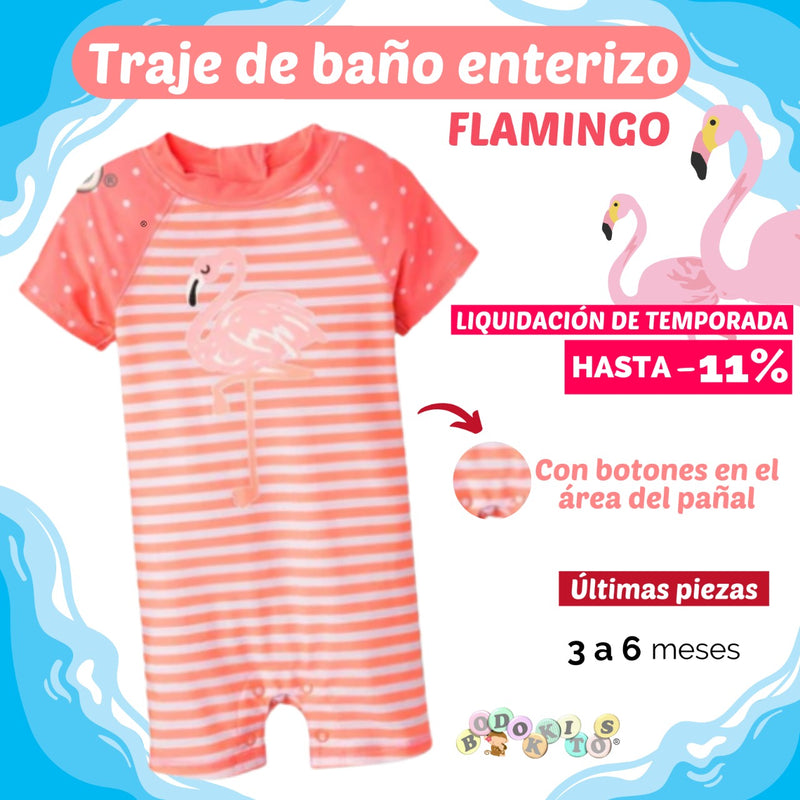 Traje de Baño Enterizo Flamingo