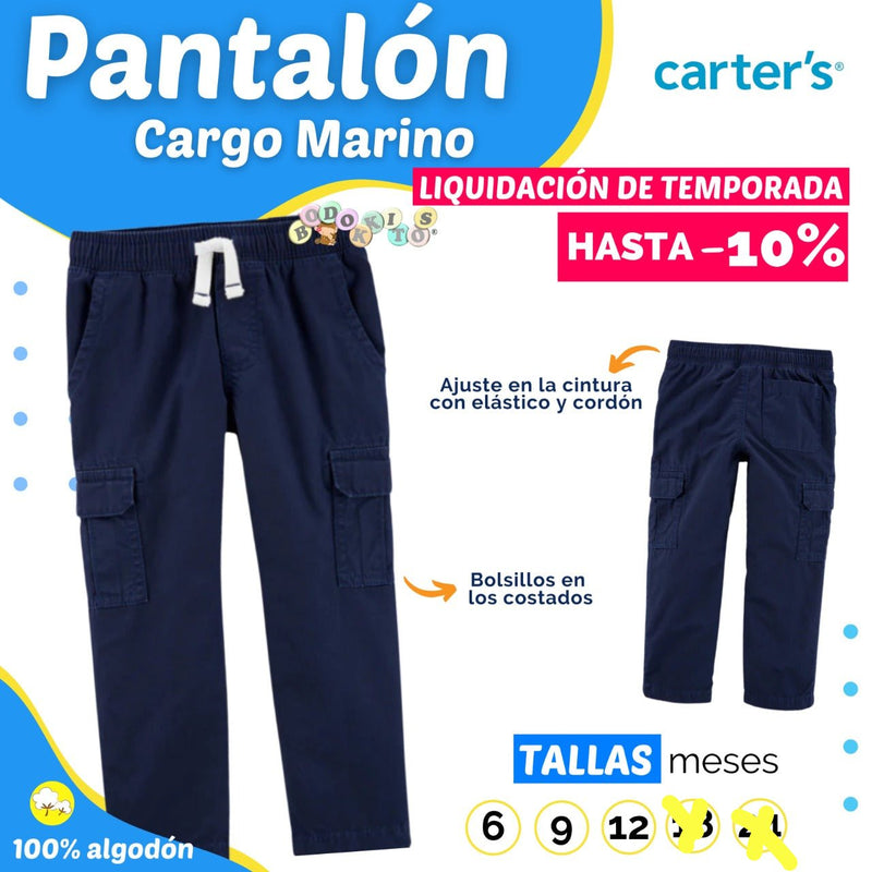 Pantalón Cargo Marino