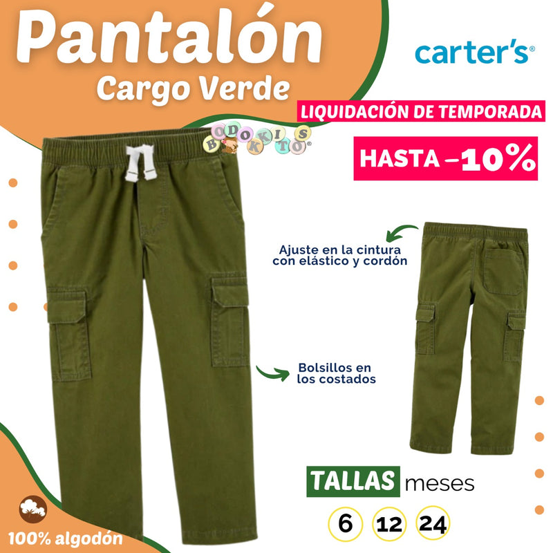 Pantalón Cargo Verde